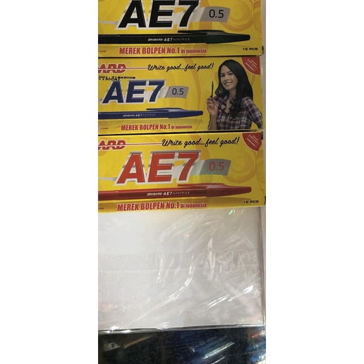 

➳ Pulpen Standard AE7 0,5 - Hitam, PACK ✧