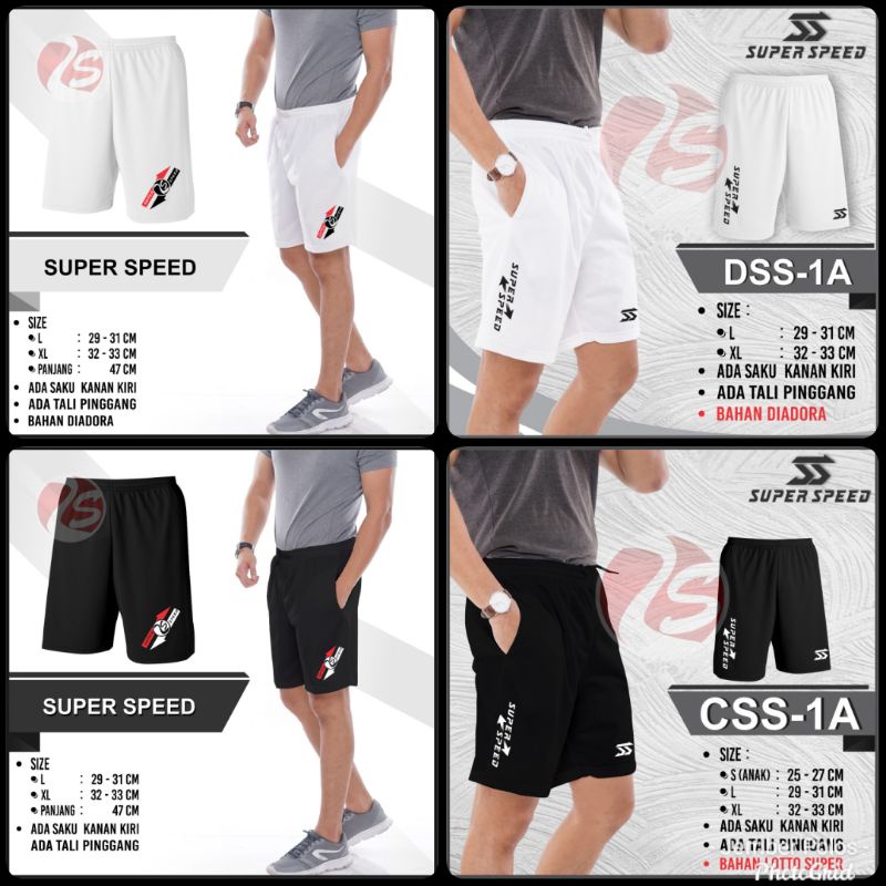 Bawahan olahraga pria hitam putih celana pria murah celana pendek pria training badminton short pant