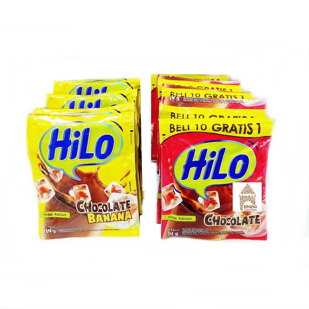 HILO Chocolate / Chocolate Banana / Taro / Avocado (isi 10 pcs) | Hi Lo