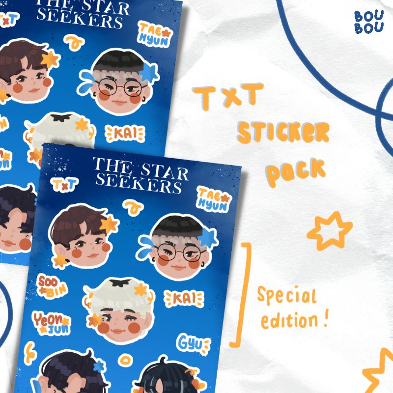 The Star Seekers - TXT sticker pack