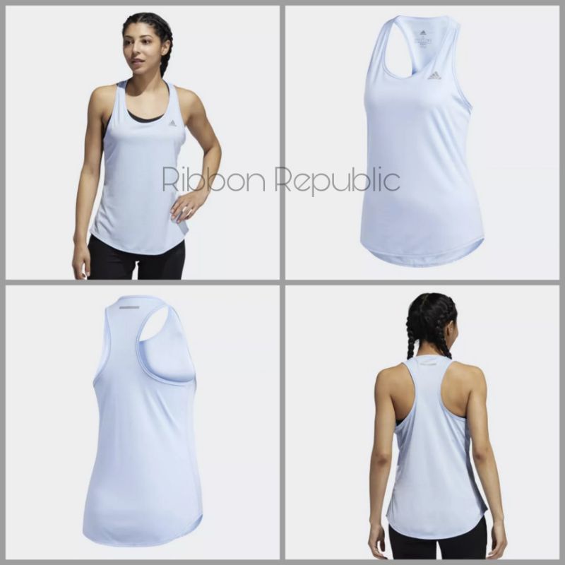 Adidas Woman Sport Tanktop Baju Singlet Olahraga Wanita Original Yoga Gym Fitness Senam Lari Sepeda