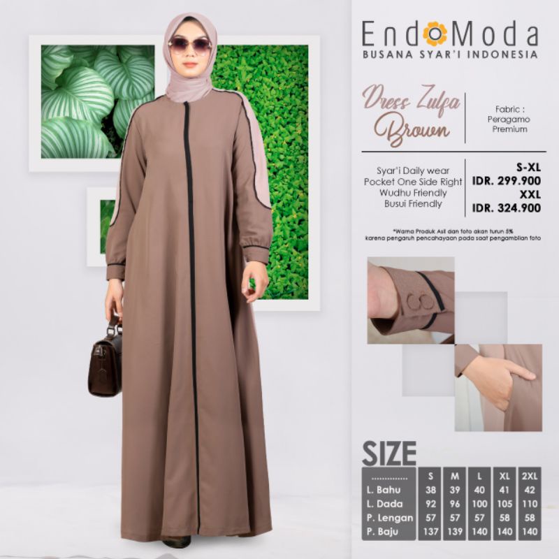 Baju Gamis merk endomoda zulfa
