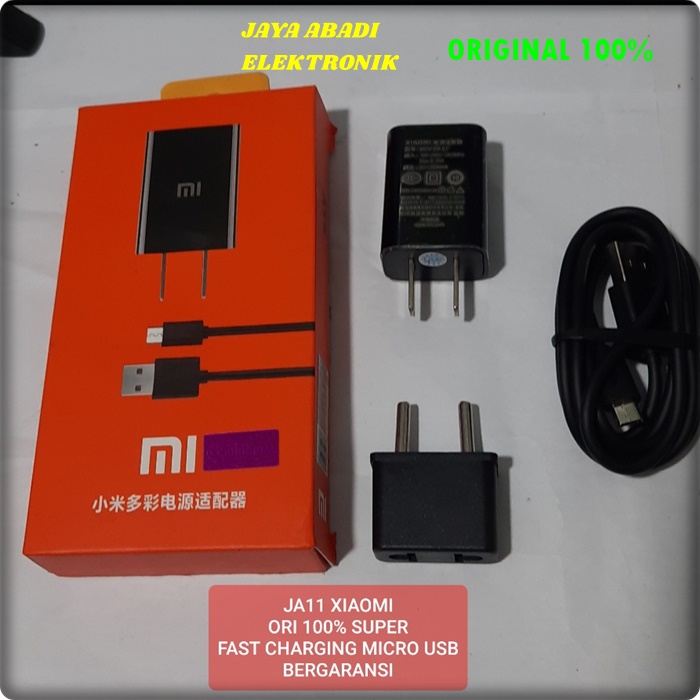 J11 XIAOMI ADAPTOR SET MICRO USB SUPPORT FAST CHARGING 2A CASAN TRAVEL FLASH CHARGE asan super fast charging travel charger flash charge quick qualcomm adapter adaptive v8 wat kabel data androit handphone quallcomm universal multi original volt gadge