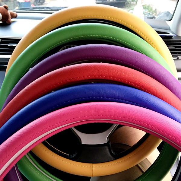 Sarung Cover Stir Setir Mobil Candy Warna Warni Rainbow Polos