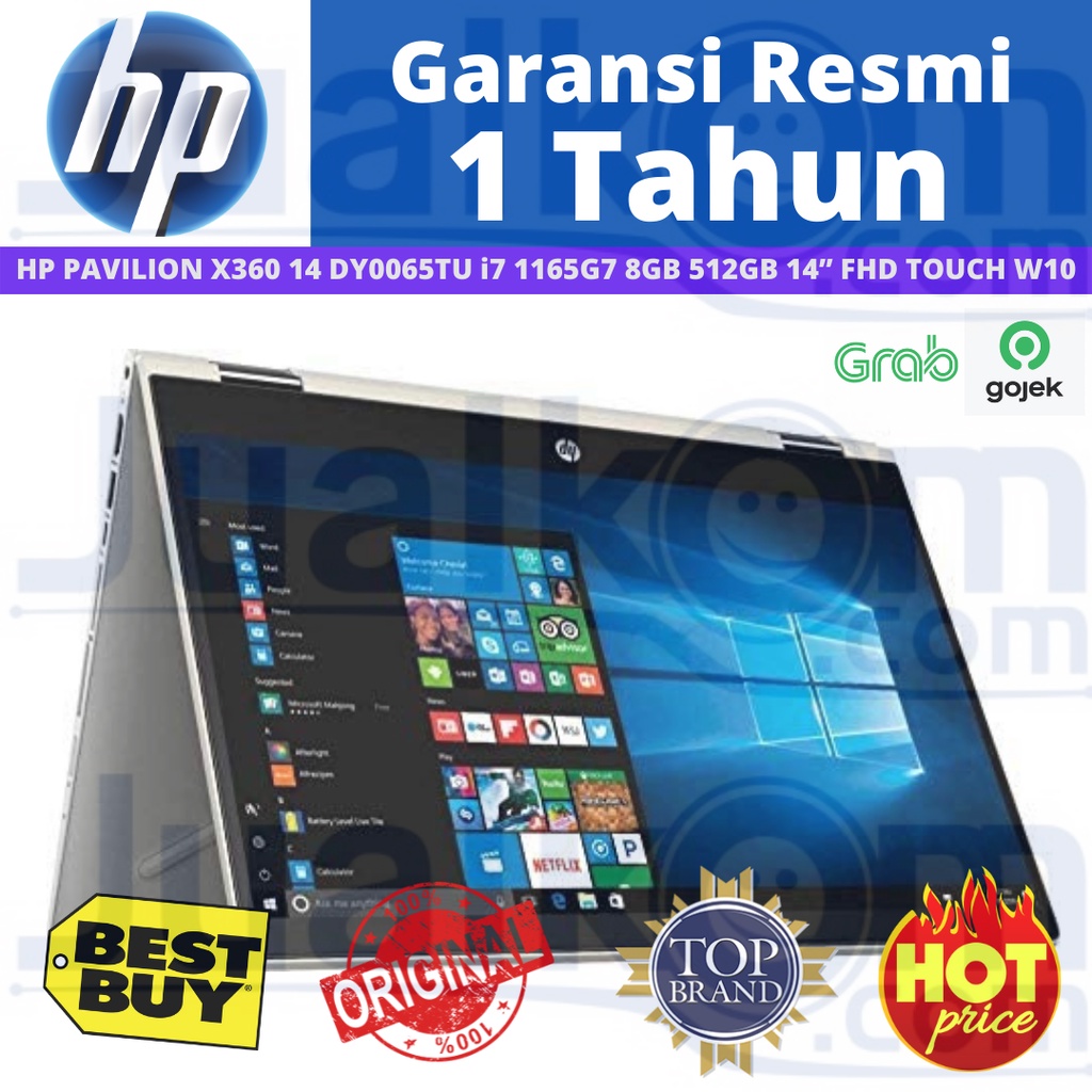 HP PAVILION X360 14 DY0065TU/DY0066TU I7 1165G7 8GB 512 SSD 14&quot; FHD TOUCH W10 OHS  + PEN