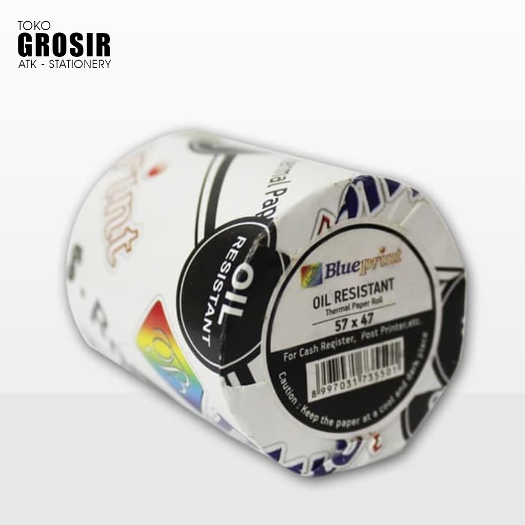 

BLUEPRINT Kertas Thermal 57mmx47mm Oil Resistant - Putih