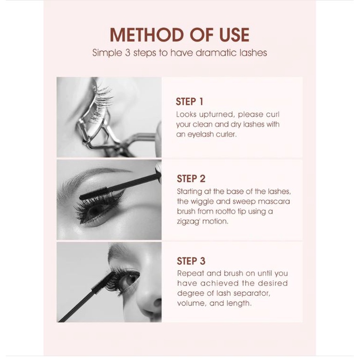 (READY &amp; ORI) O.TWO.O Otwoo Lengthening Thickness Curl Black Mascara 1015