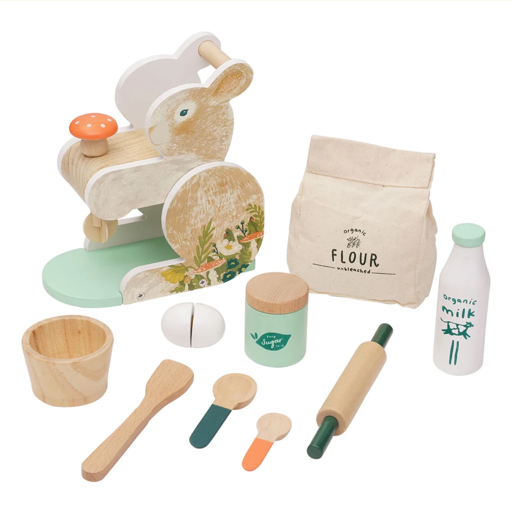 Manhattan Toy Bunny Hop Mixer - Wooden Montessori Toys Kids Baby Anak Bayi Balita Mainan Edukasi Kayu Dapur Masak Masakan