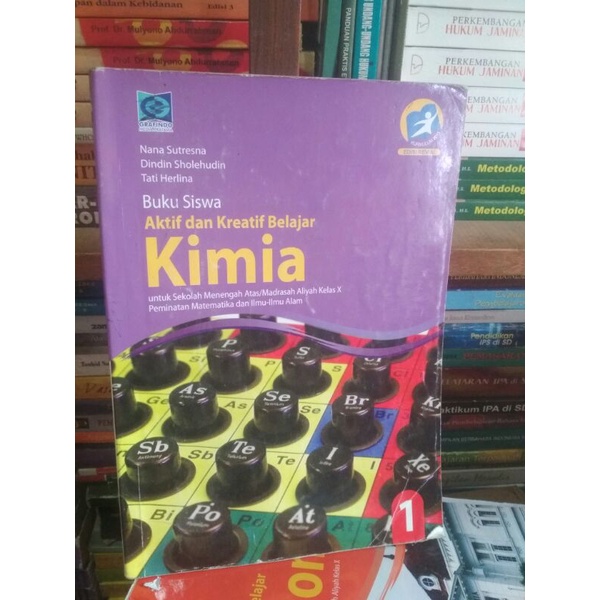 buku kimia SMA /MA kelas 1-10 penerbit grafindo