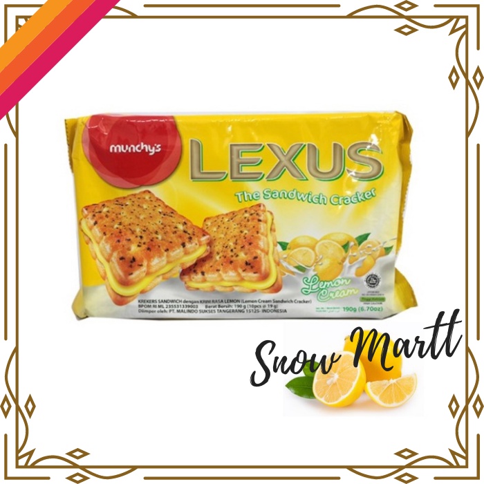 

Biskuit Munchys Lexus Lemon Cream / Krim Lemon