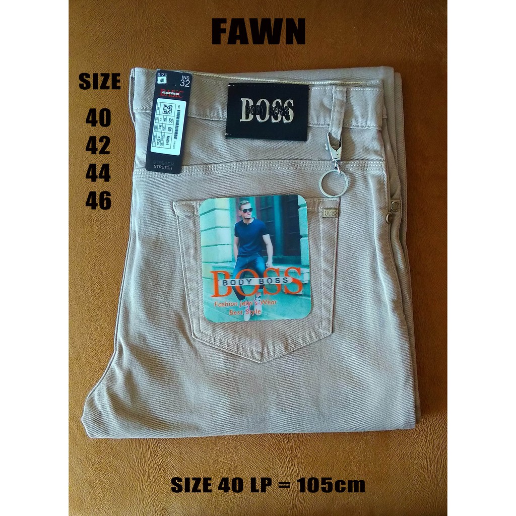 Celana Jean's BOSS Big Size Original "FAWN"
