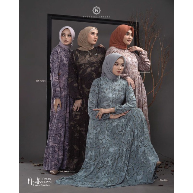 NADHEERA DRESS ORI NADHEERA LUXURY GAMIS TERLARIS INCARAN MAMA