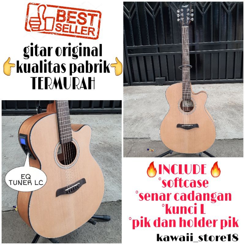 gitar akustik elektrik TUNER LC cowboy GWC-235NA gwc 235 na origina