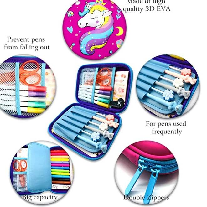 

Stok Banyak→ Tempat pensil kotak pensil 3D Unicorn Pencil Case tempat pensil Unicorn Kepala kado anak perempuan unicorn lucu import berkualitas 81