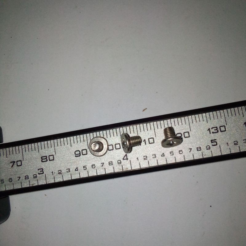 BAUT BAUD SEKRUP SKRUP SCREW LAPTOP NOTEBOOK UNIVERSAL M3 M3x4 3x4 NIKEL HEAD 6mm