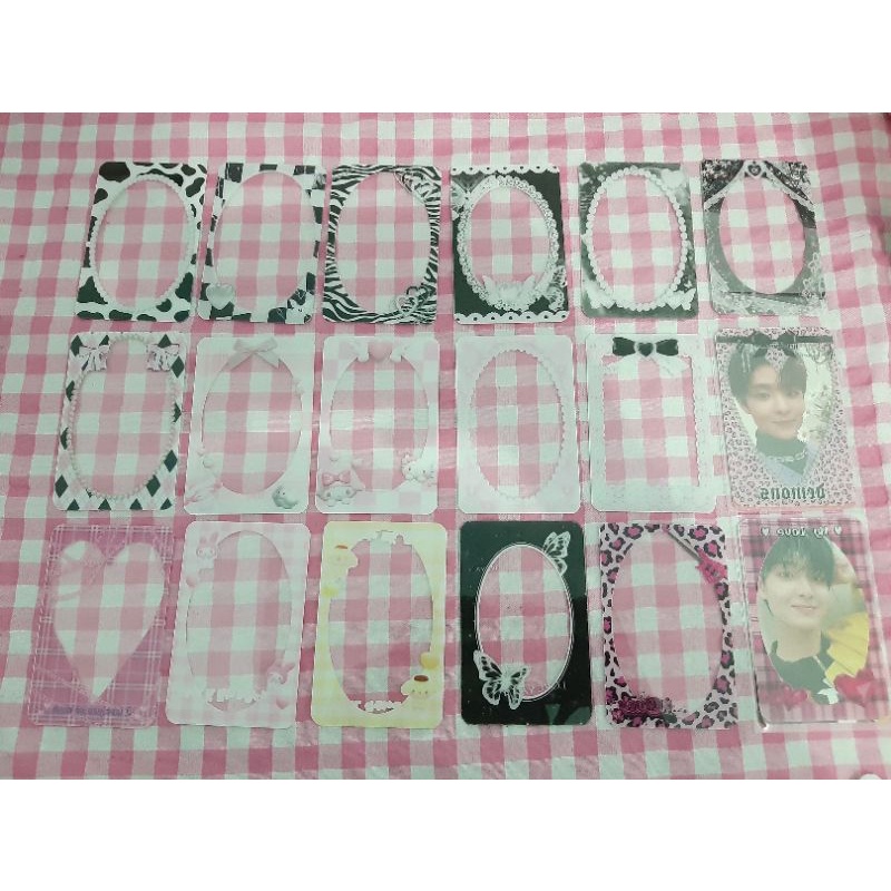Photocard Frame Korea / Deco PC Frame / Korean design PC frame transparant KPOP BTS NCT ENHYPEN TREA