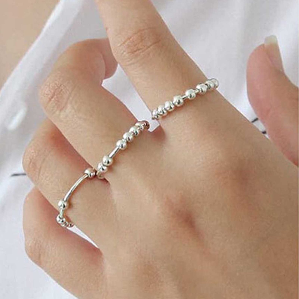 Hu Hu Hu Hu Hu Alat Bantu Pasang Kacamata♡ Cincin Tembaga Hias Manikmanik Bola Untuk Priawanita