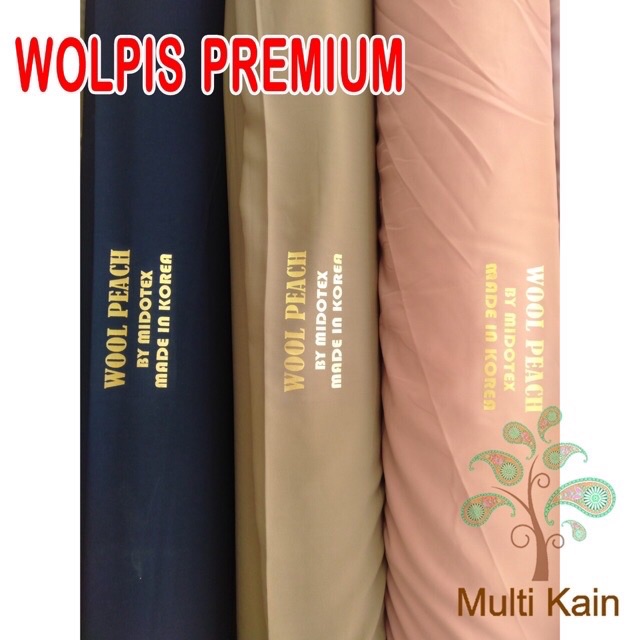 bahan multi kain wolfis wolpis woolpis woolpeach wolvis monalisa premium gamis tunik fashion