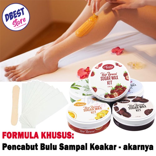 [BISA COD] SUGAR WAX WAXING KIT PREMIUM PENGHILANG BULU RAMBUT - 150 gr