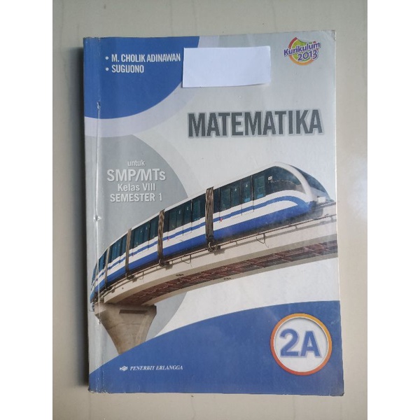 

Buku Matematika SMP Kelas 8 (2A) Kurikulum 2013 Penerbit Erlangga