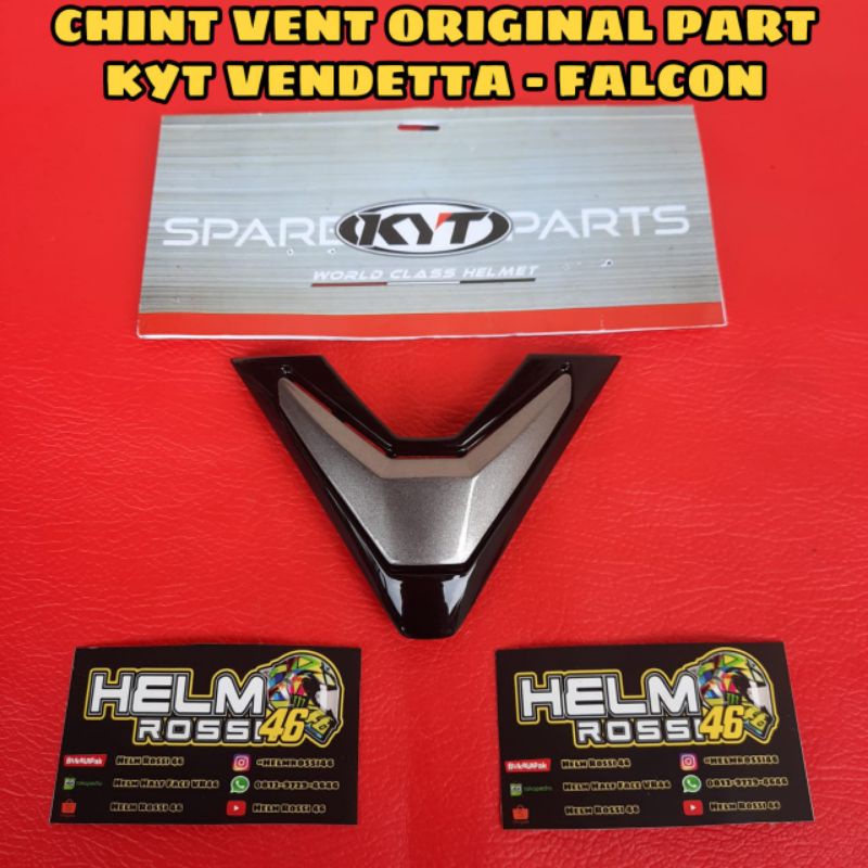 CHIN DAGU VENT DEPAN HELM KYT VENDETTA FALCON ORIGINAL PART KYT