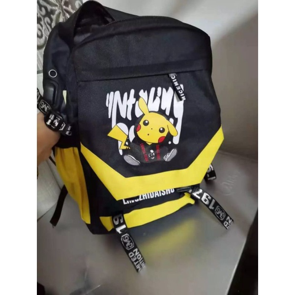 Tas Backpack Korea Stel Karakter Picaku