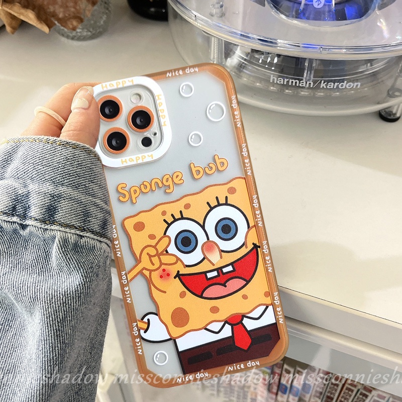 Soft Case Tpu Transparan Motif Kartun SpongeBob SquarePants Untuk Infinix Smart 5 6 Hot 10Lite 11s Hot 9 10 11 Play