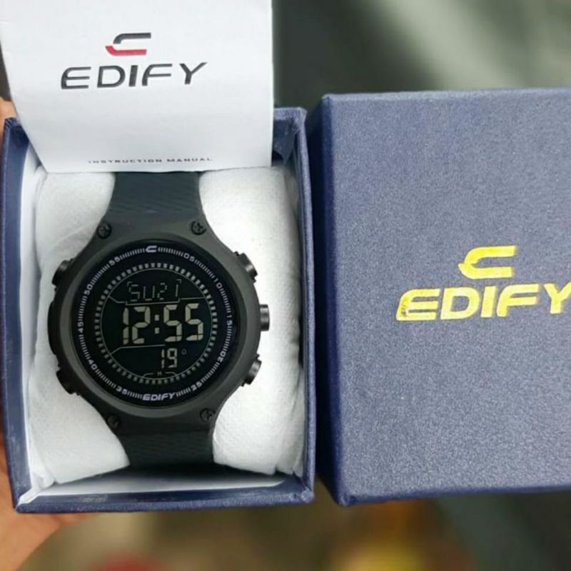 Jam Tangan Edify Untuk Berenang Stylish Sport Jam Tangan Pria Terlaris Jam Tangan Anti Air Bisa COD