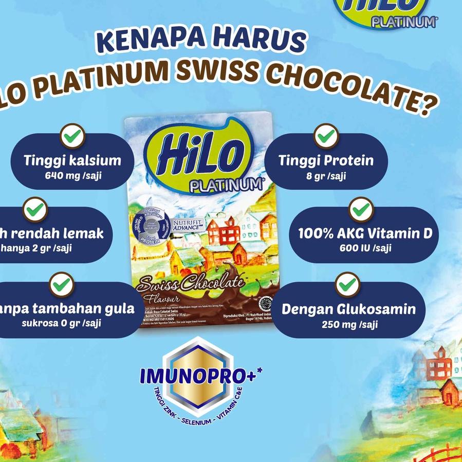 

국 Twin Pack - HiLo Platinum Swiss Chocolate 420 gram - Susu Tinggi Kalsium New