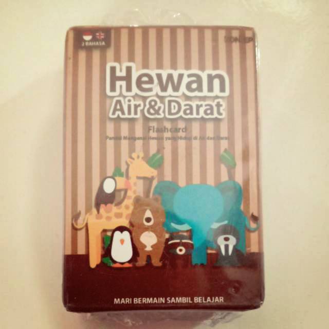 Flashcard Konsep Hewan Air Dan Darat Shopee Indonesia