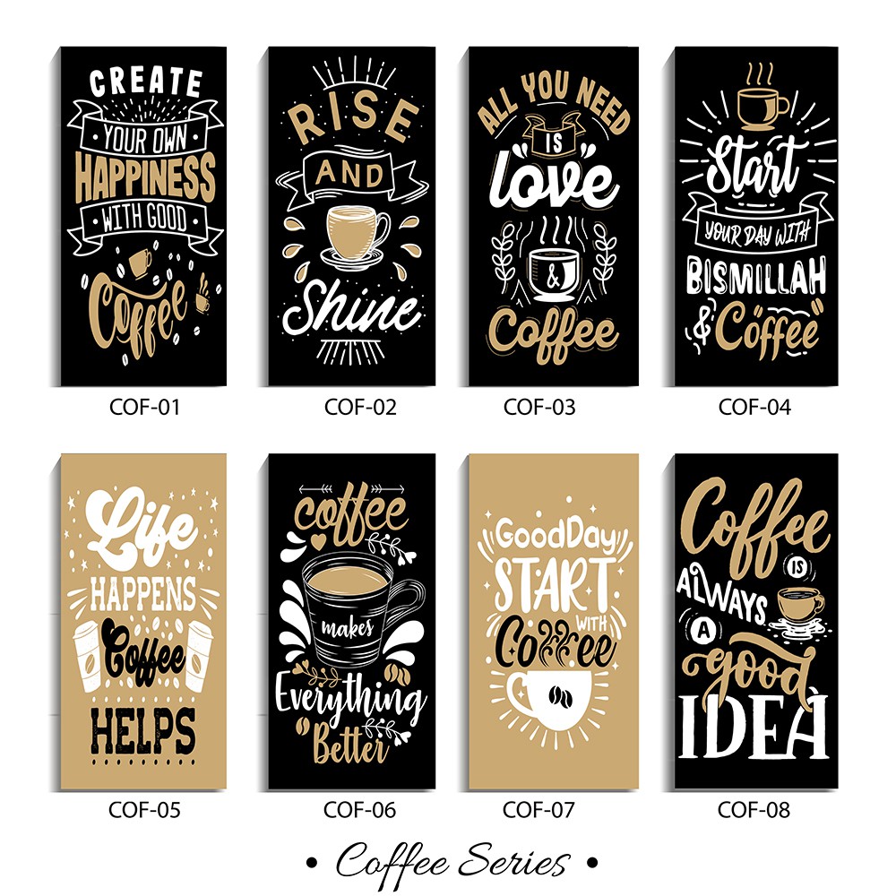 Pajangan Hiasan Dinding Cafe Kopi Dekorasi Dapur Pajangan Rumah Poster Kayu Tema Coffee