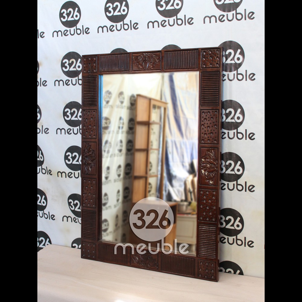 Cermin Ukiran Jati, Cermin Minimalis Jati