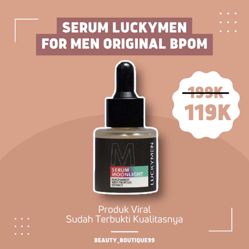 LUCKYMEN Serum Moonlight - Mencerahkan dan Mengobati Jerawat