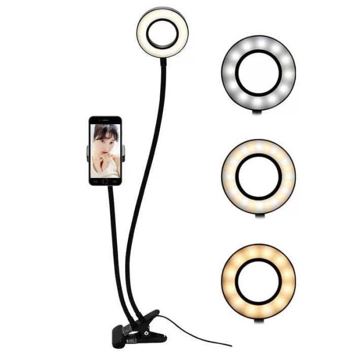 Ringlight Selfie Lazypod dengan Colokan USB ACC