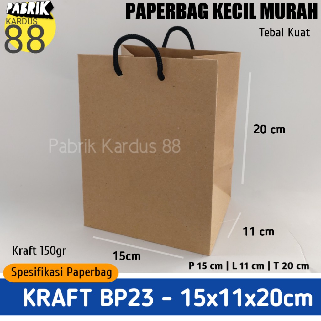 

ISI 12 BIJI paper bag kecil murah bp23 | tas kertas | paperbag polos tas souvenir