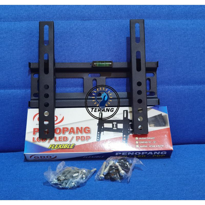 Bracket TV LED LCD 14 - 37 Inch Waterpas 15 17 19 21 22 24 27 29 32 35 37 in-4