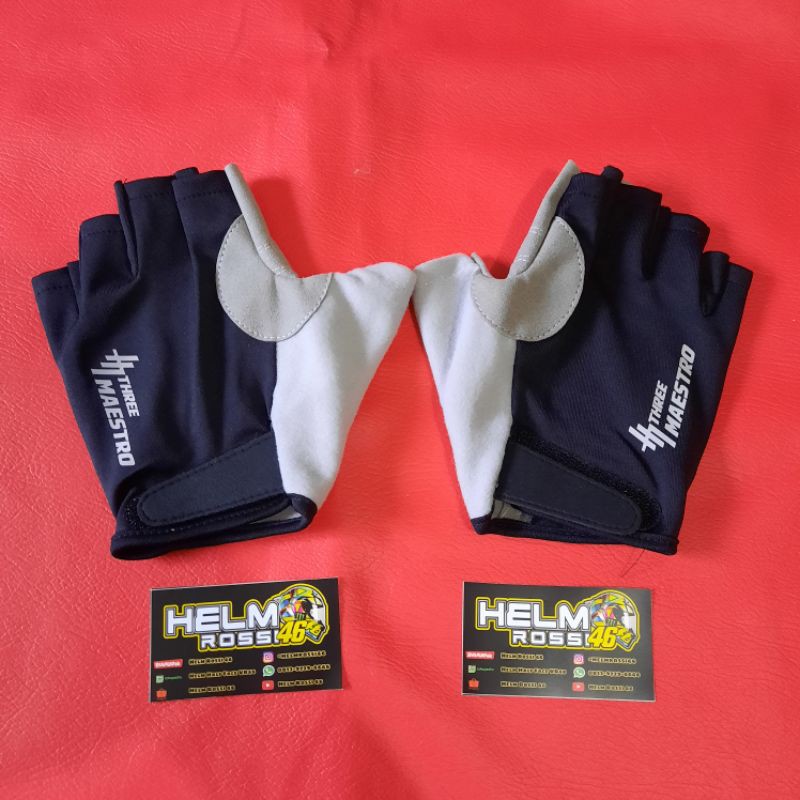 SARUNG TANGAN SEPEDA - THREE MAESTRO Kualitas premium lembut ditangan adem murah