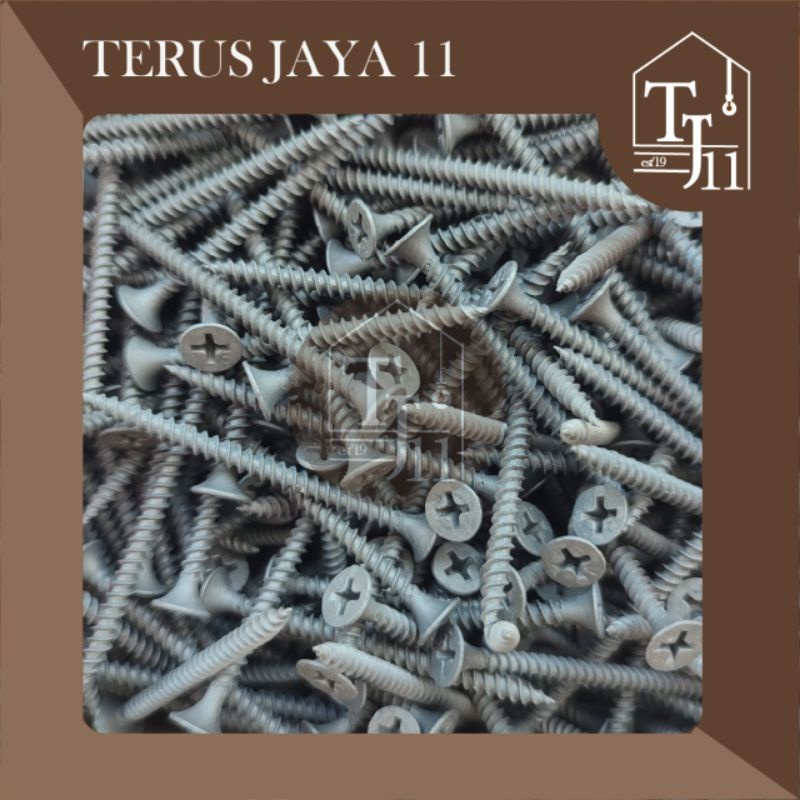 Skrup Gypsum / Sekrup Gypsum ukuran 6 x 2 harga per kotak isi 1kg
