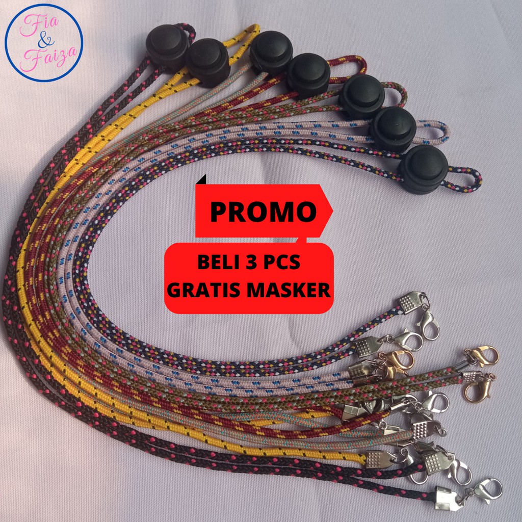 Tali Masker Hijab Konektor Masker Pengait Masker Hijab Aksesoris Fashion Korea