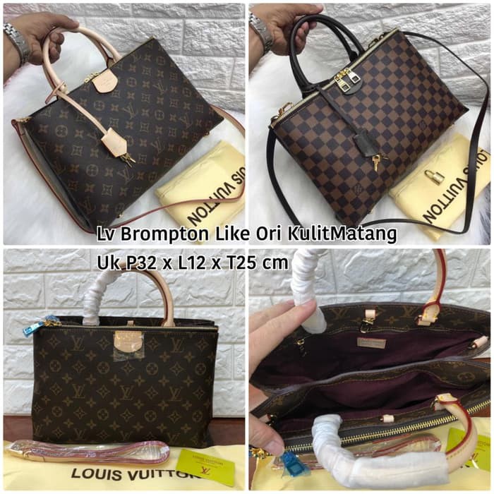 Tas wanita LV Brompton Kulit Matang/ Sling shoulder bag lv selempang