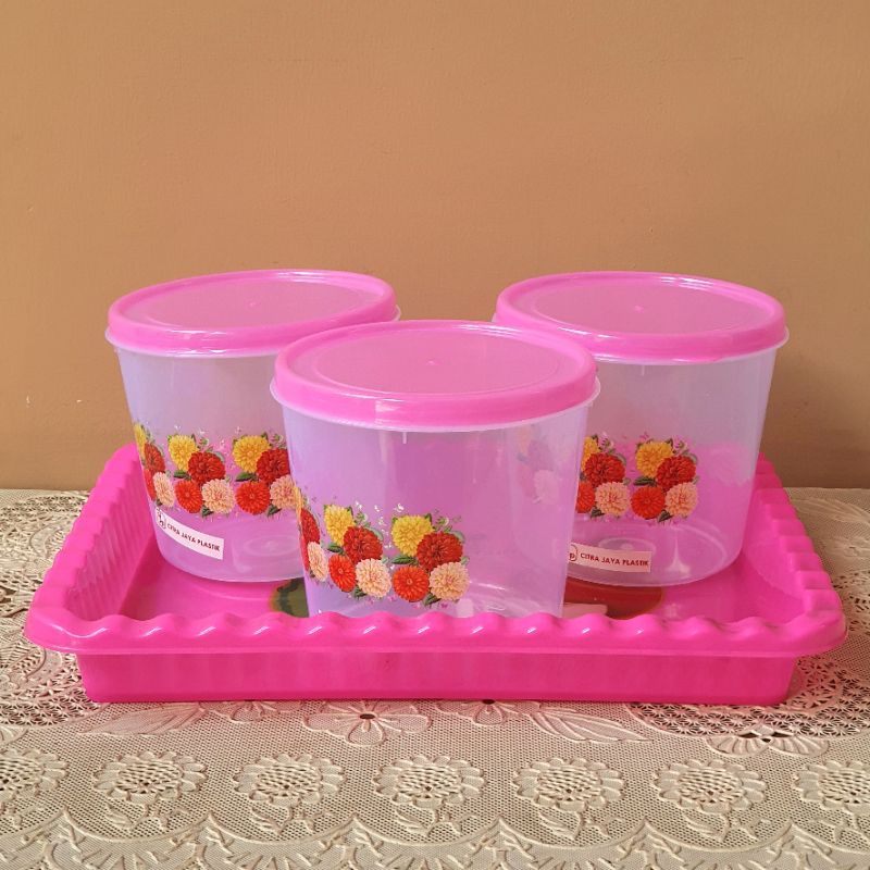 Jual Toples Nampan Set Toples Citra Jaya Plastik Nampan Eriko Shopee Indonesia 8844