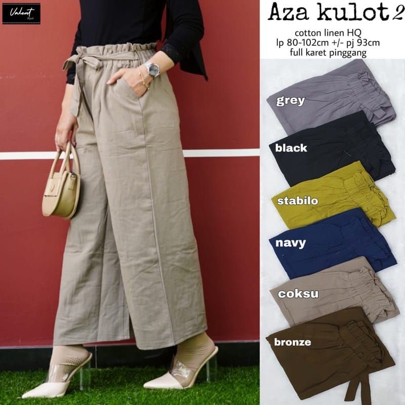 Celana Kulot Tali Ribbon Bigsize Jumbo Bb 70-80 kg