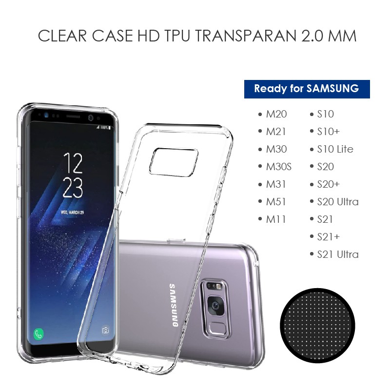 ori CLEAR CASE SAMSUNG S11 S11+ S11 LITE S20 FE S20+ S20 ULTRA HD TPU JELLY TRANSPARAN 2.0 mm