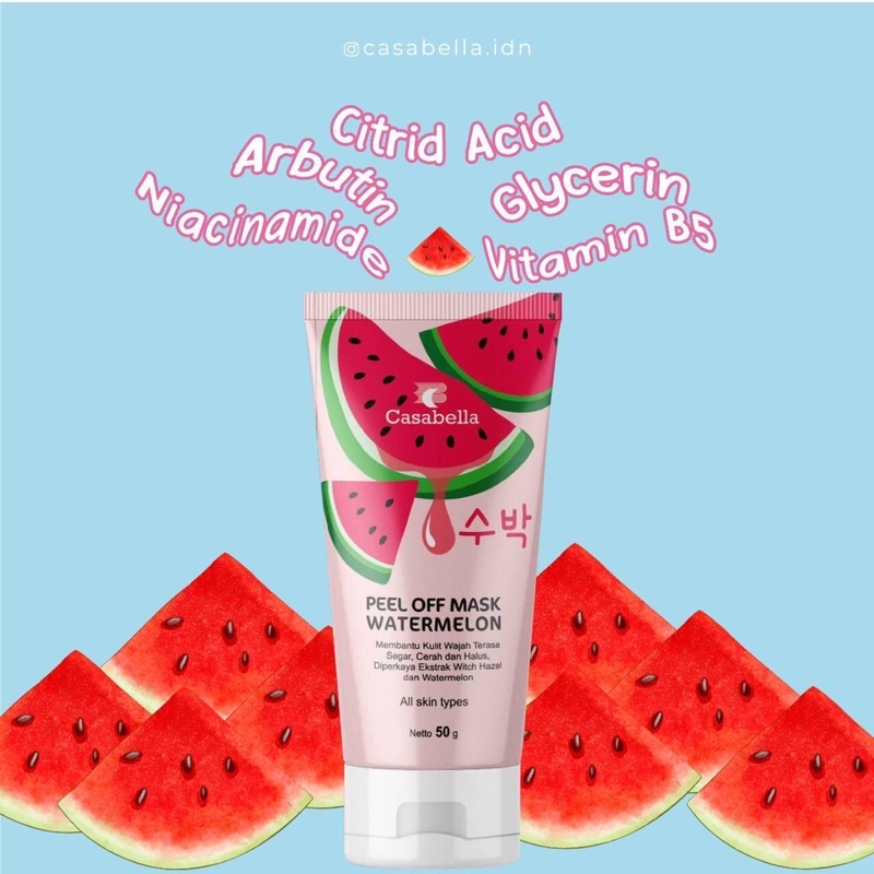 Peel Off Mask Watermelon atau Masker Semangka