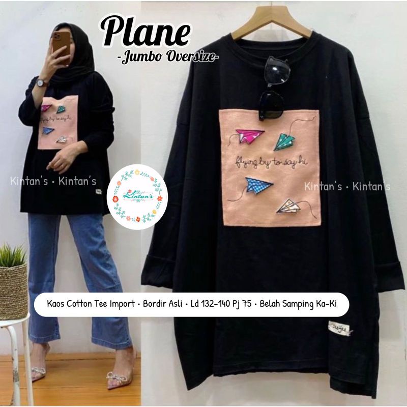 Blouse oversize jumbo muslimah / Plane jumbo oversize by kintans / Blouse jumbo halus