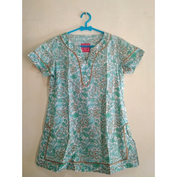 Baju preloved wanita branded Merk CX ( Contempo Xpress ) Warna Hijau Tosca