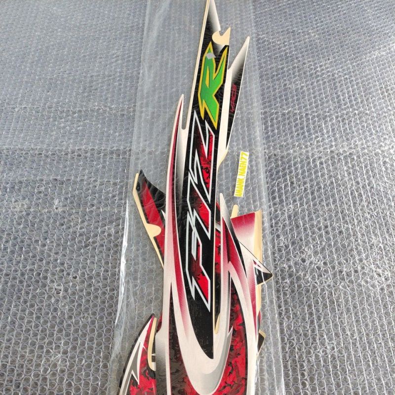 striping f1zr sporty 2005 merah putih