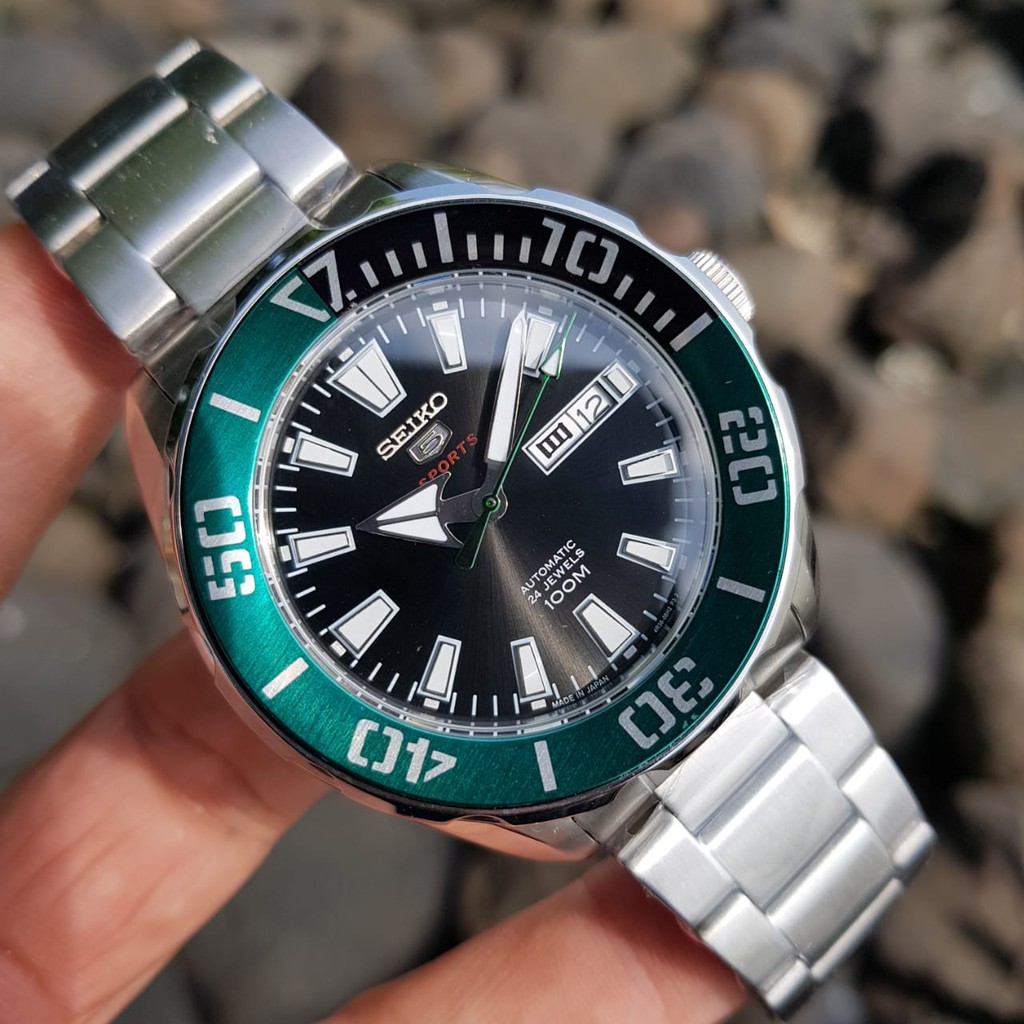 JAM TANGAN PRIA WANITA | RANTAI | KULIT | KARET | MURAH | PRIA SEIKO 5 SPORT STRAP STAINLESS