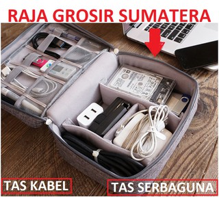 Tas kabel pouch kabel traveling pouch bag tempat charger tas charger