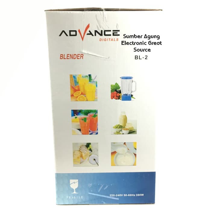 Blendre Advance BL2 BL02 Kaca Berkualitas Bagus Jus dan Bahan Kering